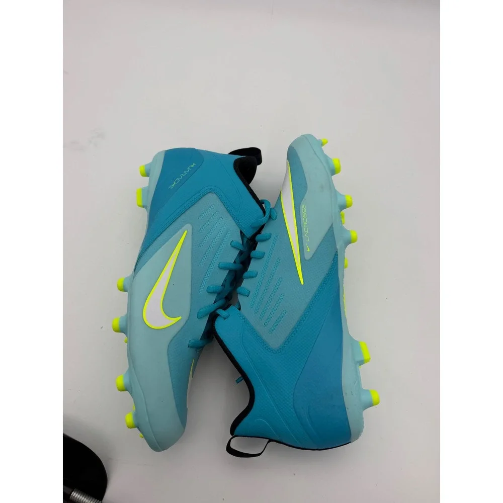 Nike Huarache 9 Varsity Lacrosse Cleats Baltic Blue Volt CZ6558-400 Mens 12